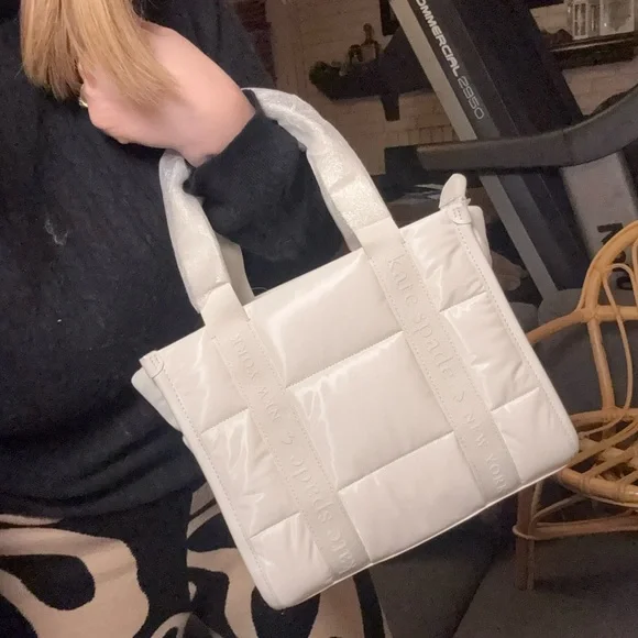 kate spade Cream Quilted Tote Bag - Picture 6 of 6